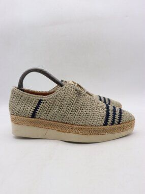 Coclico Raffia Women's EU 40 Oxford Platform Wedge Casual Shoes